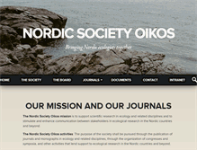 Tablet Screenshot of nordicsocietyoikos.org